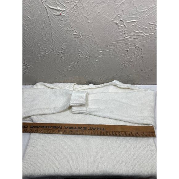 ANA A New Approach Sweater Off White Ivory V Neck Womens Size Large - Picture 6 of 6